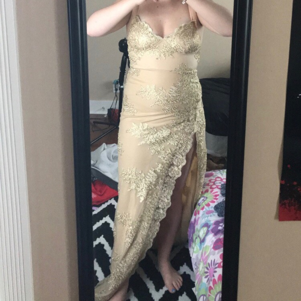 Gold Windsor Prom Dress!!!
